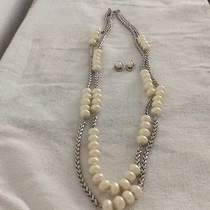 Necklace and earrings